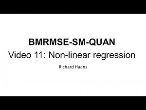 Video tutorial 11: Non-linear regression