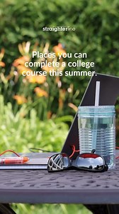 Sit back, relax and enjoy the flexibility of earning college credit online with StraighterLine ☀️ | StraighterLine