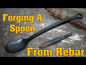 Blacksmithing for beginners: Forging a spoon from scrap rebar