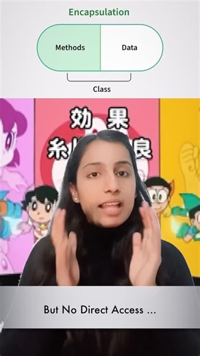 Khushbu Rai on Instagram: "OOPS is not about just memorising definitions for semester exams. It’s about understanding how things work in real life and then explaining them clearly. In Part 1, I’ve explained OOPS in a very simple way, with examples: • What is OOPS – Programming where we think in terms of objects, their data, and the actions they perform. • Class & Object – Class is the idea or blueprint. Object is the real thing that actually works. (Like Doraemon is the idea & Nobita using Dorae