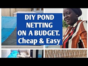 How to protect your pond from birds of prey and predators//DIY POND NETTING ON A BUDGET.