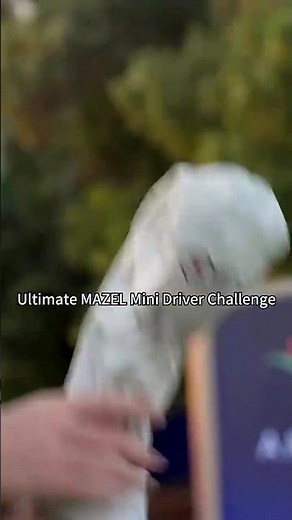 Golf Pros vs The World’s Small st Driver (via:DPWorldTour) #golfshorts #mazelgolf