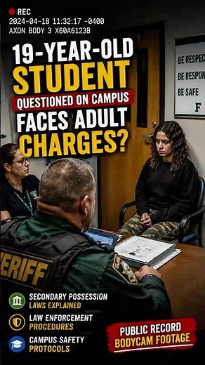 10-Second Excuse Triggers Campus Arrest 🚨 #Shorts #BodyCam #FlaglerCounty #Arrest