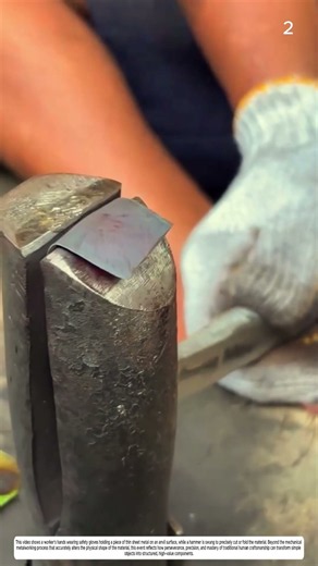 Metal Shaping: How Hammer and Anvil Transform Raw Sheet Metal Into Curved Edges