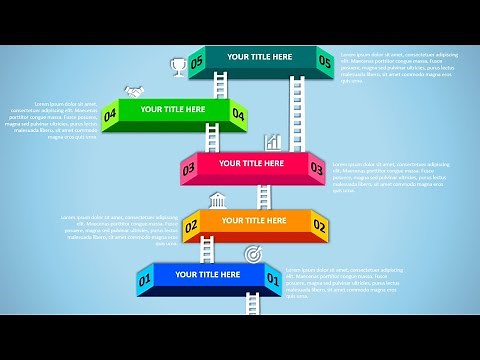 Create 5 Step Ladder Infographic Slide Design in PowerPoint