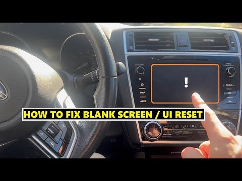 Fix Subaru Infotainment Blank Screen and CarPlay Connecting Issues - Reset Procedure