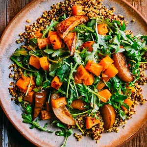 Roasted Butternut Squash & Pear Quinoa Salad