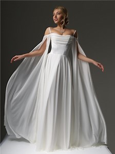 Boho Princess Bridal Gown, Elegant Handmade Wedding Dress, Elopement Dress, Simple Wedding Dress, Civil Wedding Dress, Reception Dress. - Etsy