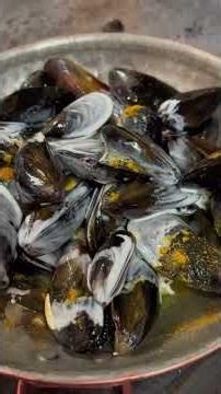 Rope-grown mussels cooked in a cataplana, flavored with curry! 1