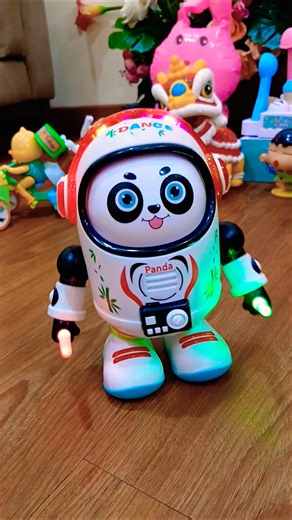 Energetic Space Panda Dancing to A Ram Sam Sam! 🐼🚀🎵 #youtubeshorts #trending #toys