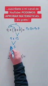 Propiedad DISTRIBUTIVA de la MULTIPLICACIÓN