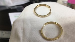 Diamond Hoop Earrings - 14K Solid Gold Diamond Earrings - Solid Gold Earring Gift for Mom or Sweetheart, Delicate Wedding Earrings - Etsy