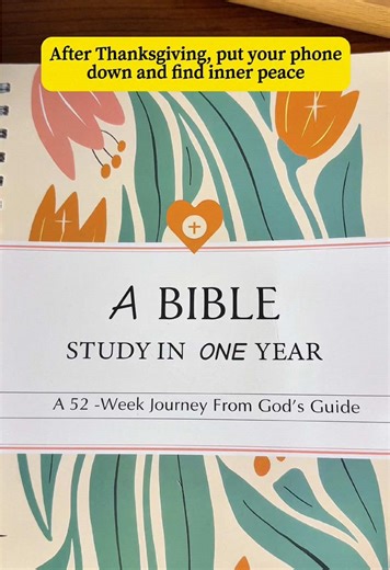 If you are a new believer or looking to grow deeper in his word, The Bible in a year is a 52 week Journal through Gods word The Bible in a year#biblejournal #biblestudy #tiktokshopblackfriday #tiktokmademebuyit #howtoknowgod