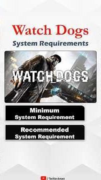 Watch Dogs System Requirements for PC | Minimum & Recommended #gaming #shorts