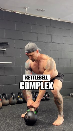 🔥Workout of the Day🔥 Full workout on the app💪🏻 Warm Up: Perform the prescribed reps/time of each exercise one after the other with little to no rest in between exercises. Do 1 set. -Jump Rope x 2 minutes -Walkout Spider Lunge x 8 -Back Lunge Scaption x 10 (each side) -KB Hike to Swing x 10 -Burpees x 8 Kettlebell Complex: Perform the prescribed reps of each exercise one after the other with zero rest in between. Once you finish all reps, rest 90 seconds. Do 8 sets. Go as heavy as possible wh