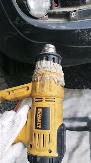 Réparation pare choc plastique simple et rapide #automobile #garage #carrosserie #2024 #solution