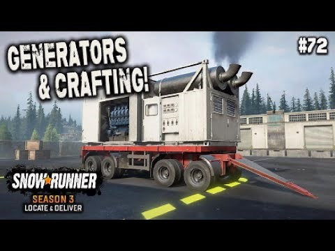 GENERATORS & CRAFTING | SNOWRUNNER SEASON 3 | PS5 | #72 | WISCONSIN GAMEPLAY.