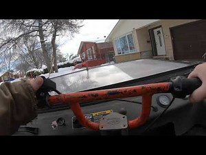 Argo bigfoot 6x6 plowing snow