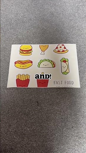 Cute fast food stickers!!