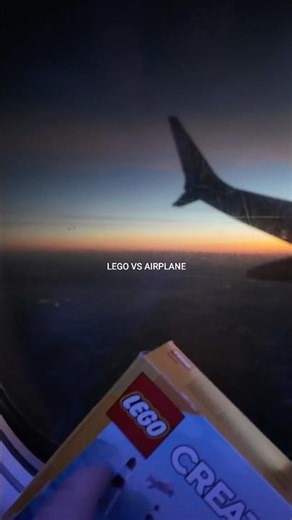 LEGO airplane VS real airplane ￼#LEGO #airplane