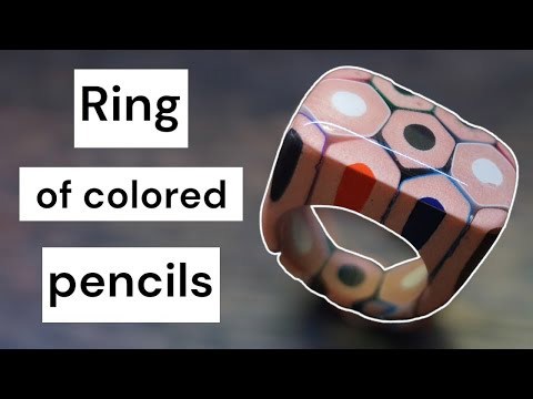 DIY Colorful Pencil Resin Ring – Epoxy Art
