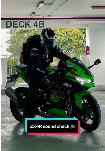 ZX4R Sound Check: Experience the Inline 4 Roar!