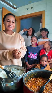 Dishing out Rice with beans stew, fried fish, boiled eggs to my family | Jenny's World Productions