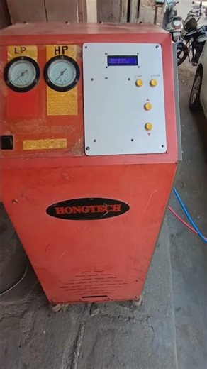 ac gas recycling and recharge machine control panel