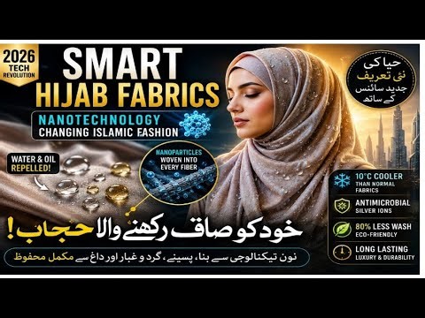 Smart Hijab Fabrics 2026 🔬 | How Nanotechnology is Changing Islamic Fashion🧕