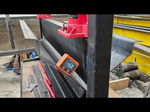 How to bend 36 inch 10 gauge Steel 1/8 sheet metal press brake