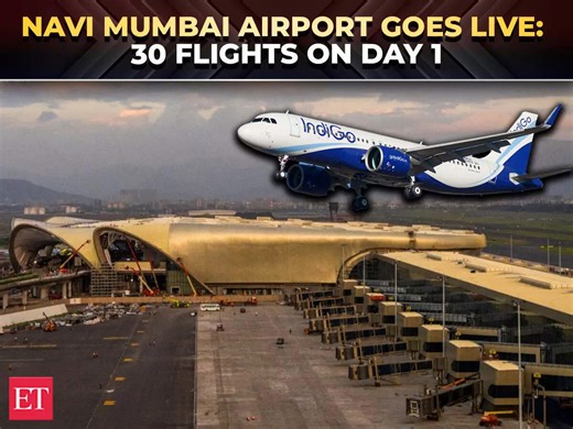 Navi Mumbai International Airport begins operations on Dec 25; first flight lands from Bengaluru