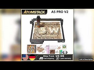 ATOMSTACK A5 Pro 40W Laser Engraver UltraFine Focus Eye Protection for Wood Metal Acrylic