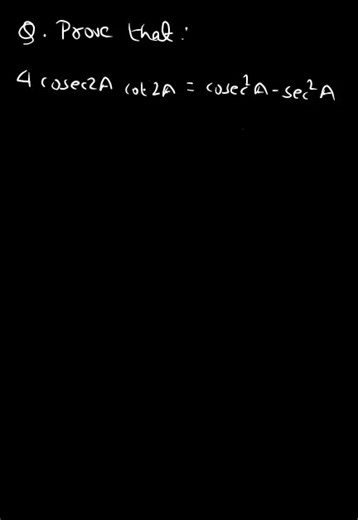 Optional Math class 10 Prove that