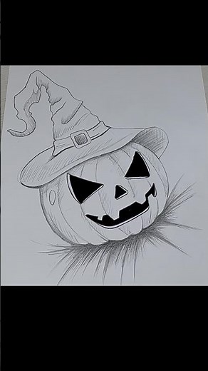 Halloween Pumpkin 🎃 #drawing #art #halloween