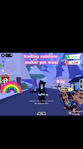 trading rainbow maker i use elve i traded dango penguins up to this im like 5 trades! #adoptmeroblox #fyp #adoptmetradinghub #roblox #fup
