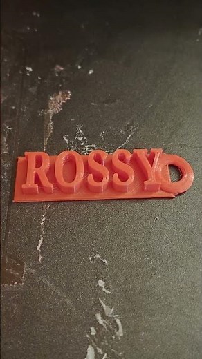 3D print of keychain name Rosy#3dprinting #3dprints