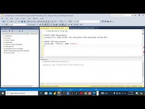 5 Creating table in SQL