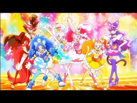 [1080p] Cure A La Mode Decoration! (KiraKira Precure A La Mode 2nd Group Transformation)
