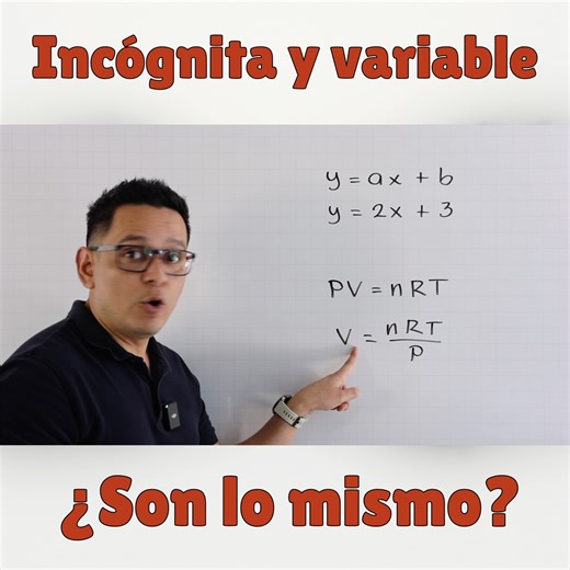 Incógnita y variable. Estas son las diferencias que todo alumno debe saber. #Matemáticas #NEM #Grajeda | Profe Jesús Grajeda Rosas