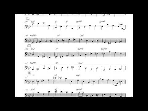 Autumn Leaves - Bass Transcription sam jones (somethin' else cannonball adderley)