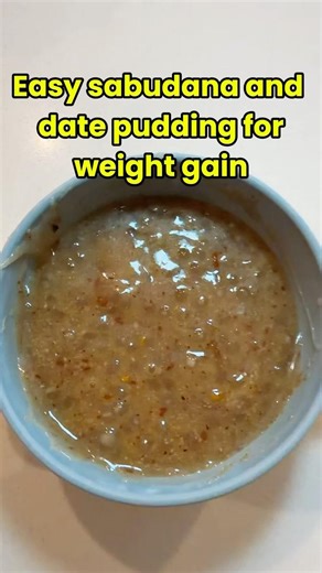 Easy sabudana (sago) & dates recipe for your baby