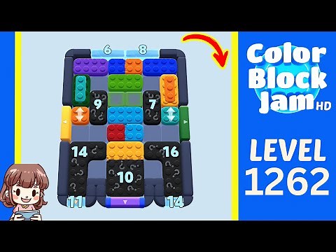 Color Block Jam Level 1262 Solution Walkthrough