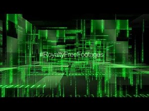 Hi-tech background video | matrix technology motion graphics background | blockchain stock footage