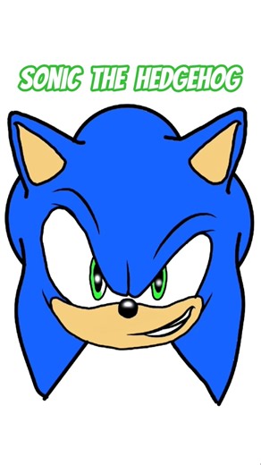 how to draw sonic the hedgehog #sonic #sonicthehedgehog #sonicexe #shorts #sonicandknuckles