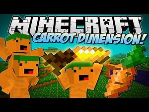 Minecraft | CARROT DIMENSION! (Carrot Bazooka, Carrot Diamond Drill & More!) | Mod Showcase