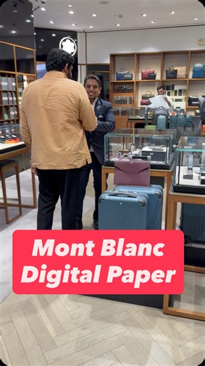 APR on Instagram: "Moving from paper to digital paper ✍️ Picked up Montblanc’s Digital Paper today — a small step with a big environmental impact. Did you know? 📄 One full-grown tree produces roughly 8,000–10,000 sheets of paper. Every notebook we avoid is a step towards saving our forests. 🌳 Inspired by the vision and guidance of Hon’ble PM Narendra Modi, I’m choosing digital over waste. Sustainability is not optional anymore — it’s our responsibility. #digitalindia #savetrees #sustainability