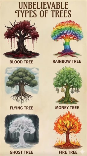 Types of Trees | Evergreen, Deciduous & Coniferous Explained 🌳 #TypesOfTrees #NatureFacts #PlantTok #GreenWorld #learnontiktok