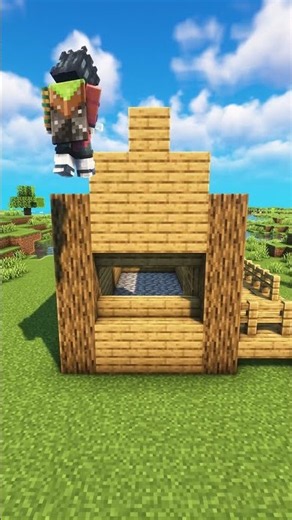 Minecraft Easy Starter House🏠 #shorts