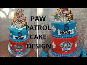 PAWW PATROL CAKE DESIGN, BOILED ICING, FONDANT LOOK |CHOCHON CAKES