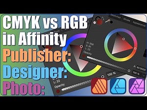 CMYK vs RGB in Affinity Publisher / Designer / Photo